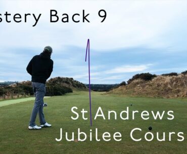 The difficult Back 9 of the Jubilee Course, St Andrews in the wind.