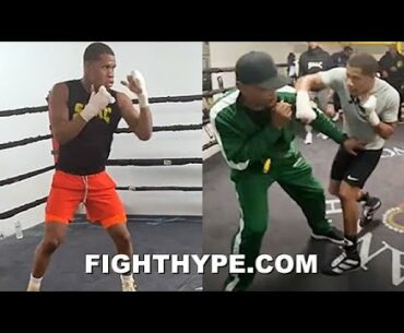DEVIN HANEY DRILLS KO PUNCH FOR JORGE LINARES; RAZOR SHARP IN TRAINING CAMP PERFECTING GAME PLAN
