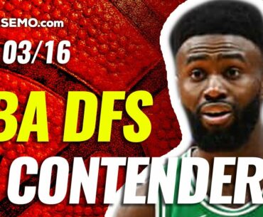 DRAFTKINGS NBA DFS PICKS TODAY | Top 10 ConTENders Tue 3/16 | NBA DFS Simulations