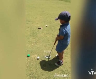 *PHENOMENAL DEVELOPMENT OF GOLF SHOTS FROM 2-4 YRS OLD**