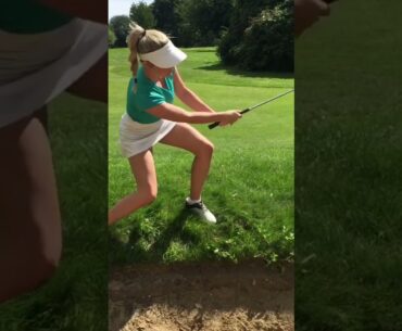 Lucy Robson #shorts #golfswing  #golfShorts #GolfSwing | Lady Golfer Swing Shot in Slow Motion