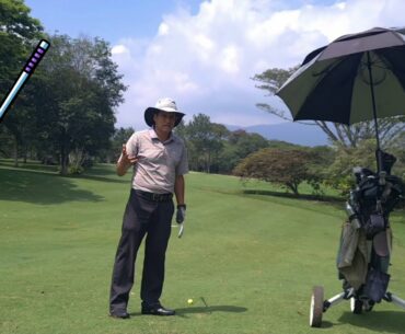 Entrenamiento en campo. GOLPE EN BAJADA. #laactituddelgolfista #escueladegolf #golfparatodos