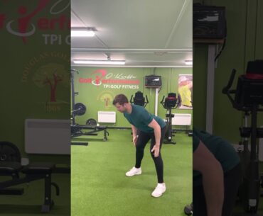 Standing hip hinge for golfers