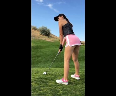 Mei Brennan #shorts #golfswing  #golfShorts #GolfSwing | Lady Golfer Swing Shot in Slow Motion
