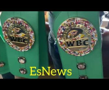 Eddy Reynoso Canelo Tattoo and WBC championship Belts