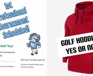 VLOG: Registered for 1st Pro Tourney & Golf Hoodie debate!