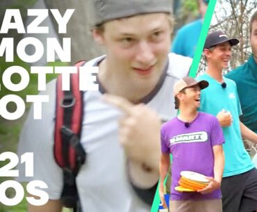 4 Disc Golf Pros try to match Simon Lizotte's CRAZY 100' putt! | FlashBack MatchPlay 01 | Jomez