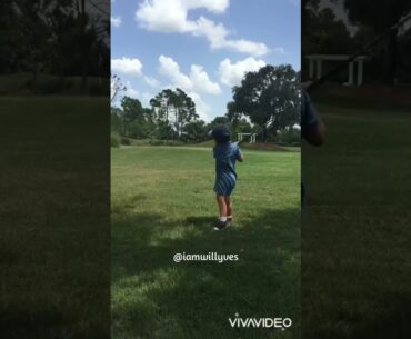 *FANTASTIC STEADY GOLF SHOTS FLOW AT 3 YRS OLD***