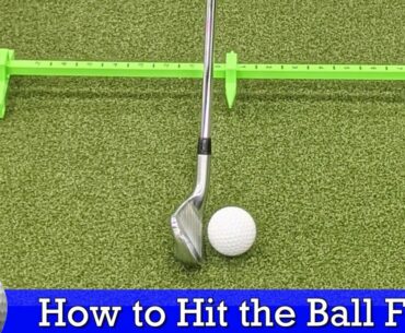 How to Hit the Ball then the Turf With Irons (GOLF SWING BASICS)