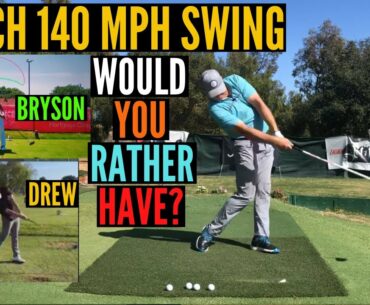 Which 140 MPH Swing Would You Rather Have?  Bryson DeChambeau or This Unknown Pro?