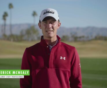 Maverick McNealy Annoucing Callaway Golf Week at GlobalGolf