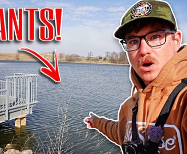 Spring Bank Fishing At THE POND OF GIANTS!!! (Surprise Catch)