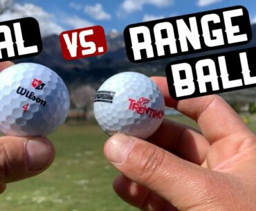 New Range Ball vs  New Golf Ball