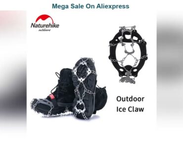 Top Seller! Naturehike 13/19 Tooth Outdoor Explore Ice Claw Snow Simple Spiked Shoes Mountaineering