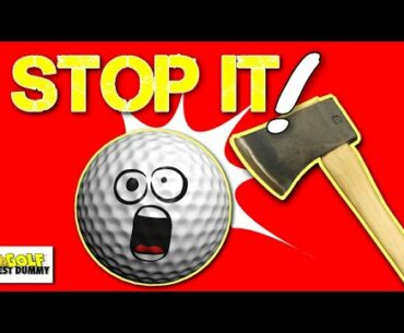 Stop Swinging So Hard at the Golf Ball! - Golf Test Dummy