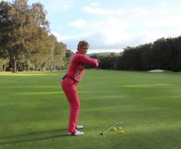 #38 The Lady Golf Teacher Web TV: Keep Your Spine in a Safer Posture for Your Golf Swing