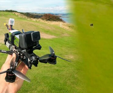 Chasing Golf Balls with 100Mph INCREDIBLE FPV DRONE!!