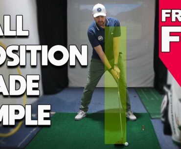 BALL POSITION MADE SIMPLE FOR YOUR GOLF