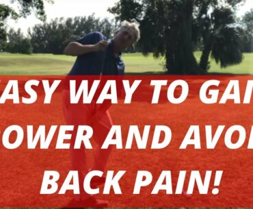 Easy Way to Gain Power and Avoid Back Pain! Do Not Keep Your Trail Knee Flexed! PGA Pro Jess Frank