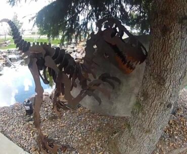 Velociraptor Fossils at Putter's Pride Mini Golf Course Colorado