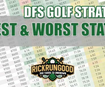 2021 Best and Worst Stats For Golf | Daily Fantasy Sports GOLF STRATEGY