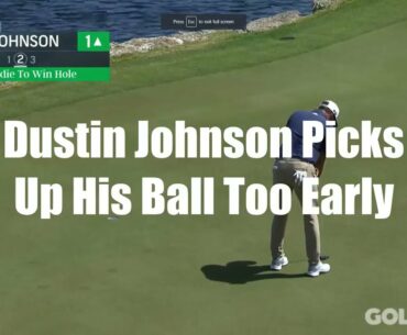 DJ Picks Up Ball Early - Golf Rules Explained