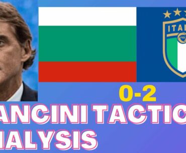 BULGARIA:0-ITALY:2,ROBERTO MANCINI TACTICS,MANCINI TACTICS,ITALY MANCINI TACTICS,ITALY TEAM.