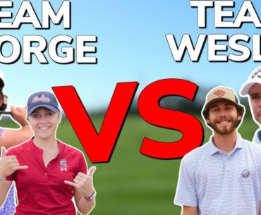 INSANE 2 v 2 W/ #1 Ranked Player in The World!! Team George Vs Team Wesley!! | Bryan Bros Golf
