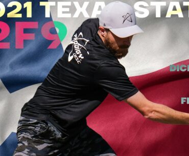 2021 Texas State Disc Golf Championship | R2F9 LEAD | Koling, White, Dickerson, Freeman | Jomez