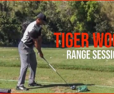Watch Tiger Woods Range Session | Warm Up Swings 2018