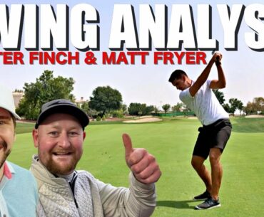 PETER FINCH & MATT FRYER ANALYSE MY LEFT HANDED GOLF SWING