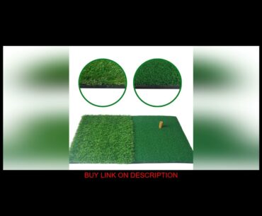 GRAB! Golf Practice Mat Artificial Lawn Nylon Grass Rubber Tee Backyard Outdoor Golf Hitting Mat Du