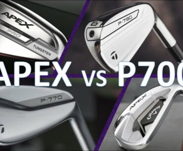 CALLAWAY APEX & PRO vs TAYLORMADE P790 & P770 | IRON REVIEW and HEAD TO HEAD