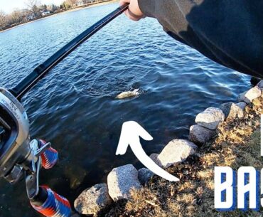 Ice-Out Bass Fishing! (Pond Hopping)