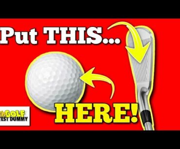 Hit the SWEET SPOT Without a "GOLF SWING" - Golf Test Dummy