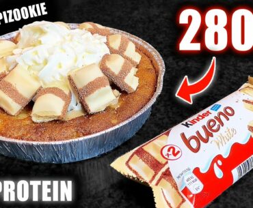 WHITE CHOCOLATE KINDER PIZOOKIE | Low Calorie, High Volume, Anabolic Cutting Dessert