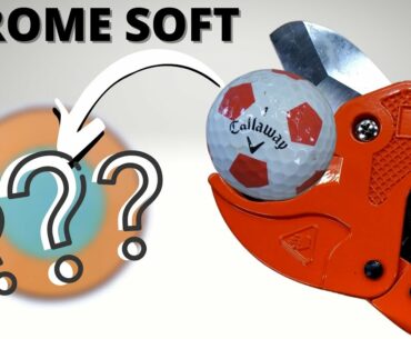 WHAT'S INSIDE A CALLAWAY CHROME SOFT SOCCER GOLF BALL? #Shorts