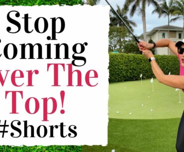 Stop COMING OVER THE TOP in your Golf Swing! - Golf Fitness #shorts