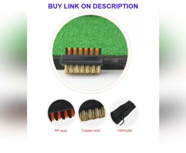 TOP 10Pcs/Lot Golf Club Brush and Club Groove Cleaner PP and Copper Bristles Brushes Lightweight St