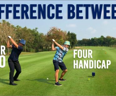 Difference between PRO and 4 HANDICAP on a new course - Small but MASSIVE