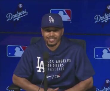 2021 Dodgers Spring Training: Mookie Betts talks Pantone 294 billboard, expectations, how to improve