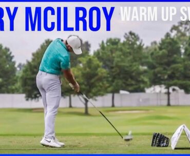 Watch Rory Mcilroy Warm Up Swings (Range Session) Wedge to Driver