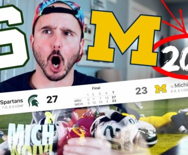 How Michigan Fans Watched the 2015 Game vs Michigan State (WOAH! HE HAS TROUBLE WITH THE SNAP!)
