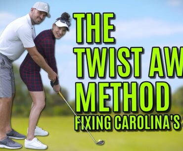 The Twist Away Method | Fixing Carolina's Swing