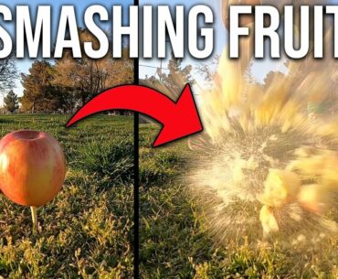 Smashing Fruit With A Golf Club!