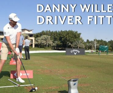 Danny Willett's full driver fitting with TopTracer