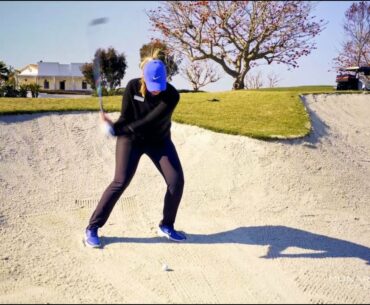 Monarch Beach Monday Mulligan - Downhill Greenside Bunker with Jackie