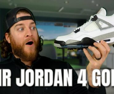 Jordan 4 Golf Shoe Review | Best Golf Shoe All Time? |  Air Jordan Unboxing