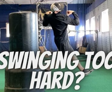 Are You Swinging Too Hard? [Softball Hitting Tips]