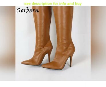 Buying Guide Sorbern Back Zipper Hard Shaft Boots Women Crotch Thigh High Pointed Toe Long Boot Cus